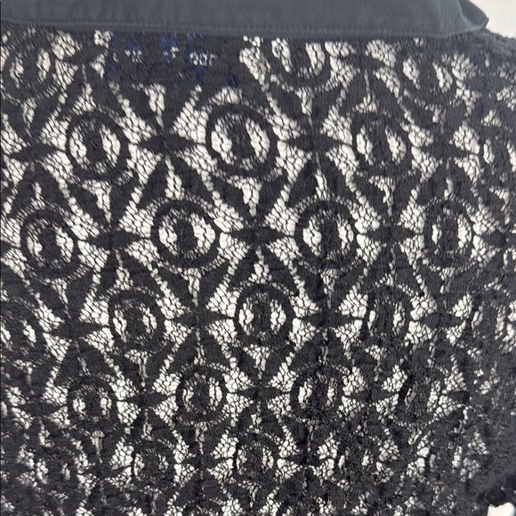 Anne Fontaine Melissa Black Lace Blouse Size 4 - Picture 10 of 12